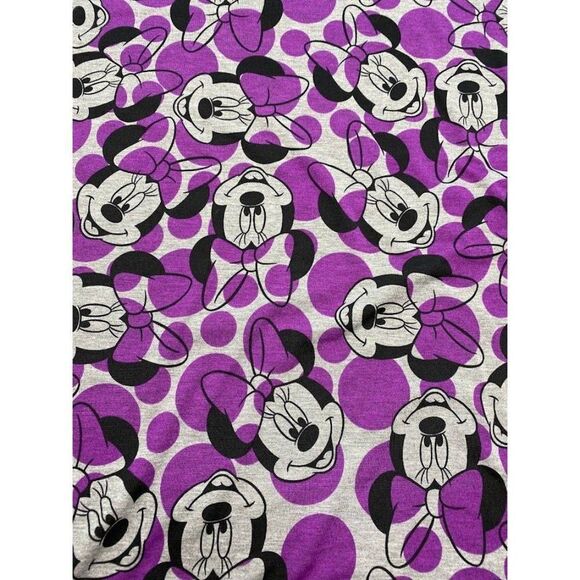 LuLaRoe Irma Purple Gray Dot Disney Minnie Mouse Tunic Top sz XXS NEW - Picture 3 of 7